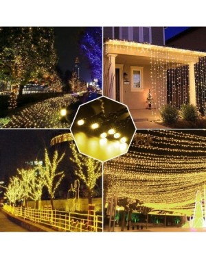 Outdoor String Lights LED String lights Fairy Twinkle Decorative Lights 200 LED 65.6 Feet with Multi Flashing Modes Controlle...