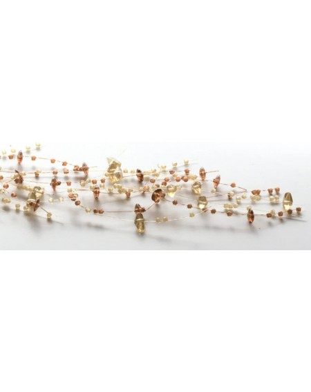 Banners & Garlands Sullivans Brown and Amber Beaded Garland 5' - Brown and Amber - C411674QYRD $8.79