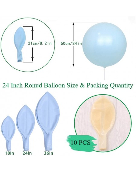 Balloons 24 Inch Latex Round Balloons 10 Pack Clear Thick Big Balloons for Photo Shoot Wedding Baby Shower Birthday Party Dec...