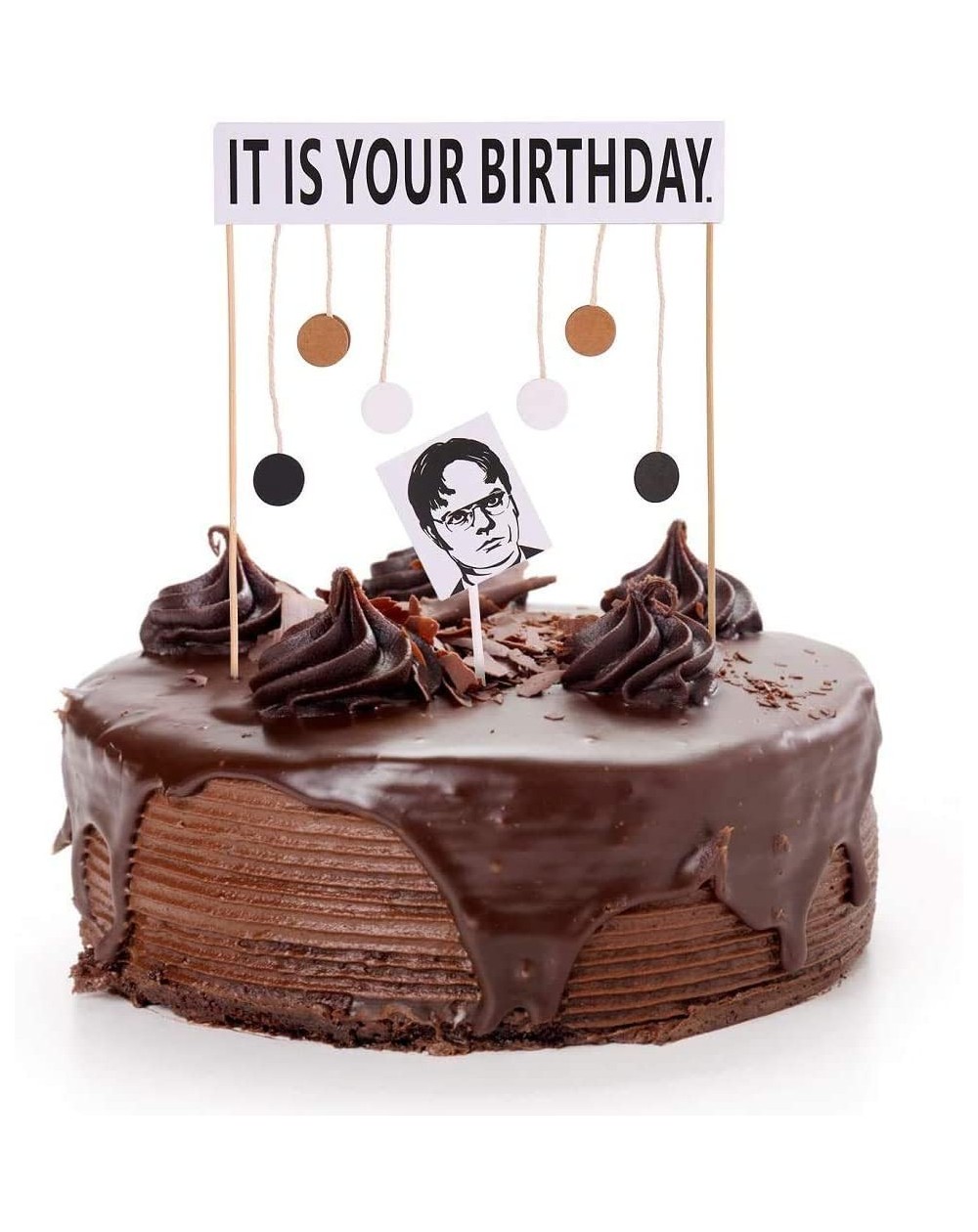 Cake & Cupcake Toppers It Is Your Birthday Cake Topper Office Theme Dwight Schrute Birthday Party Supplies Decorations Gifts ...
