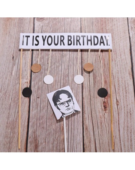 Cake & Cupcake Toppers It Is Your Birthday Cake Topper Office Theme Dwight Schrute Birthday Party Supplies Decorations Gifts ...