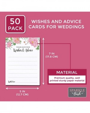 Party Games & Activities Floral Wishes and Advice Cards for Weddings (50 Pack) - CA18YZLLMLA $9.81