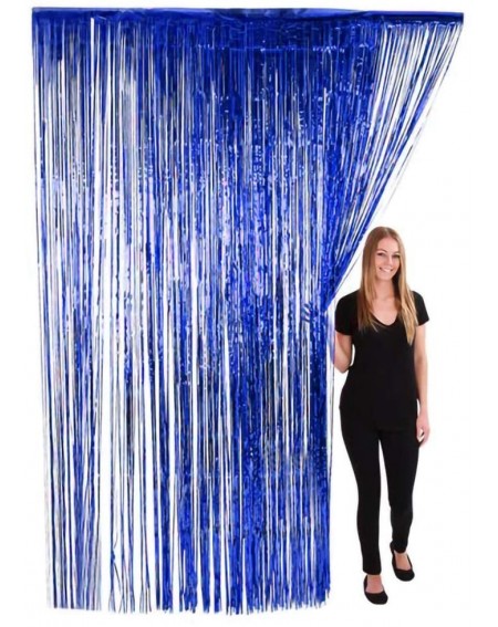 Curtains Metallic Backdrop Gatherings Decorations - Blue - CR19CO02XCO