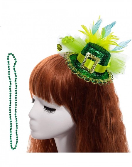 Hats St Patrick's Day Leprechaun Top Hat Halloween Irish Costume Headbands for Women St Patty's Day Accessories St Patrick's ...