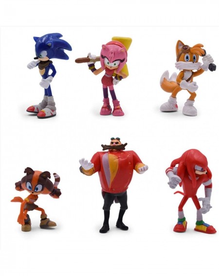 Cake & Cupcake Toppers Sonic The Hedgehog Action Figures Sonic-Knuckles-Tails-Amy and the Evil Dr.Eggman.Birthday Cake Topper...