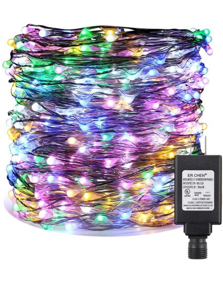 Outdoor String Lights Fairy Lights Plug in- 164Ft/50M 500 LED Silver Coated Copper Wire Starry String Lights Outdoor/Indoor D...