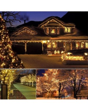 Outdoor String Lights Solar Christmas Lights 39.4 Feet/100 LED String Lights- for Patio- Garden- Lawn- Outdoor Wedding Tents ...