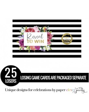 Party Games & Activities Elegant Floral Scratch Off Game Cards (28 Pack) Rustic Party Supplies - Girls Baby Shower - Bridal -...