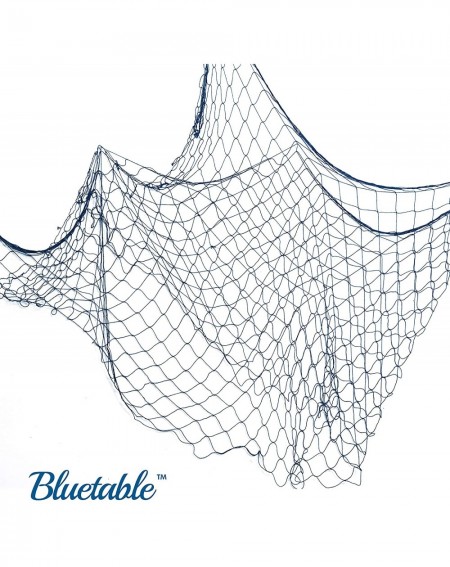 Streamers Fish Net Decoration Party Decor - Blue Cotton Netting 48" x 144" Inches. Fishnet for Nautical Theme- Pirate Party- ...