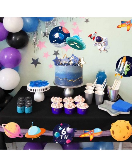 Centerpieces Out Space Party Decorations Table Centerpieces for party Decor Galaxy Astronaut Rocket UFO Airship Space Themed ...