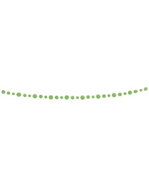 Banners & Garlands 9ft Paper Lime Green Circle Garland - Lime Green - CI11ULEM9IN $8.63