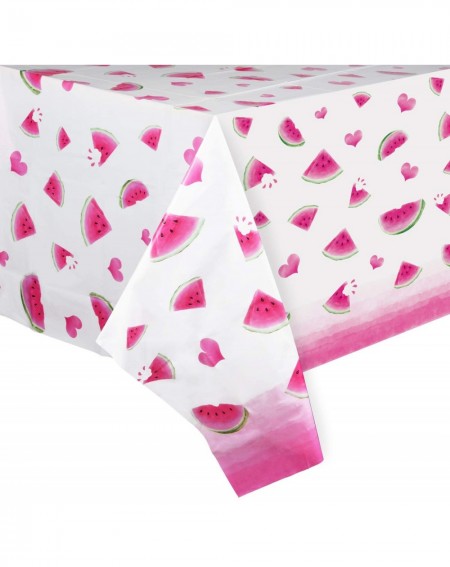 Tablecovers Watermelon Party Tablecloth - 2 Pack 54" x 108" Rose Red Watermelon Party Supplies for Girls Birthday Baby Shower...