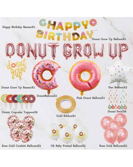 Balloons Donut Grow Up Party Decorations Supplies Kit - 46Pcs - Donut Theme Birthday Party Decorations - Donut Grow Up Balloo...