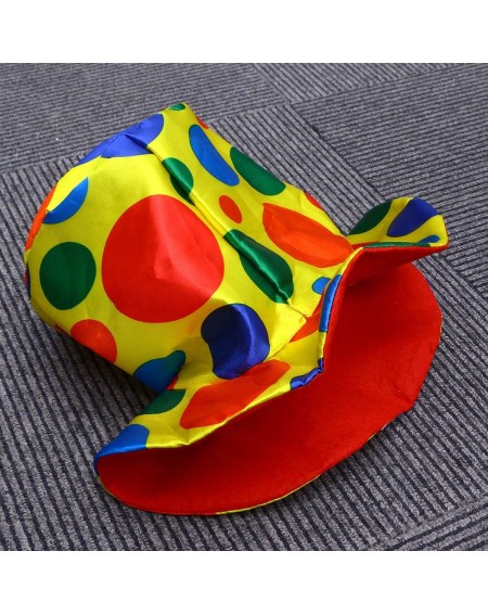 Hats Clown Hat Polka Dot Top Hat Brim Fancy Dress Accessory for Party Costume Carnival Halloween Party Favors - CO18N0CQ4AZ $...