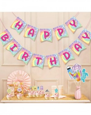 Banners VSCO Party Decorations Supplies VSCO Birthday Banner Table Centerpieces Sticks and Cupcake Toppers for VSCO Tie Dye S...
