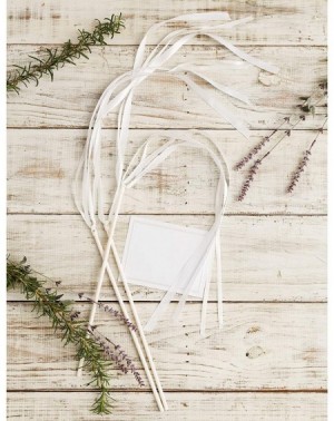 Ceremony Supplies White Wedding Send Off Ribbon Wands- 24pc- 32"L - Simplicity Ribbon Wands - C318HOIKEQC $57.71