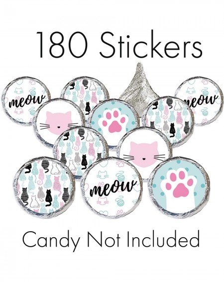Favors Kitty Cat Birthday Party Favor Stickers - 180 Labels - CS180SMYEEC $8.50