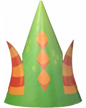 Party Hats 8-Count Child-Sized Party Hats with Cutouts- Dragons - CN17Y4WY7QS $7.45