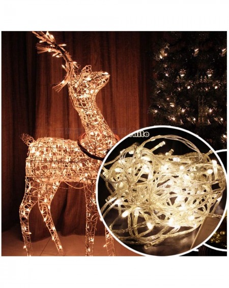 Outdoor String Lights LED Fairy String Light Holiday 50ft 200 LEDs Outdoor Lighting for Christmas Party Decoration Waterproof...