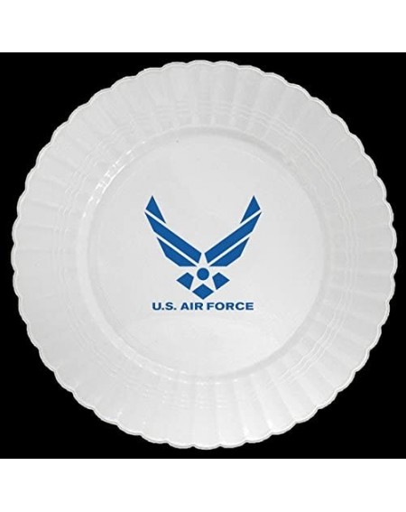 Centerpieces AIR Force Plastic Banquet Plate (8 CT.) - Plastic Banquet Plate - C411NEAJDS9 $36.50