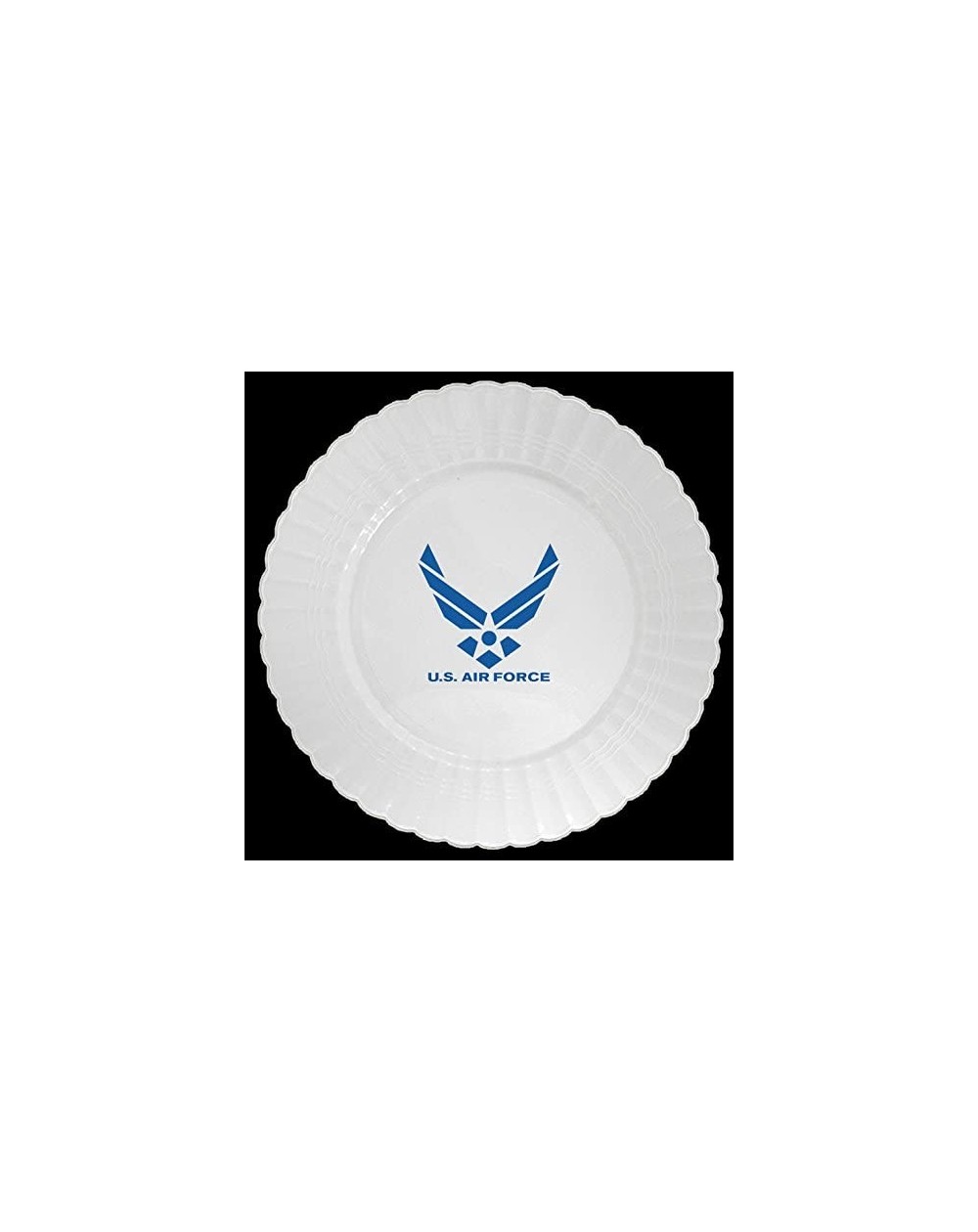 Centerpieces AIR Force Plastic Banquet Plate (8 CT.) - Plastic Banquet Plate - C411NEAJDS9 $15.00