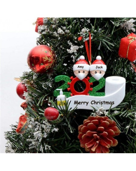 Ornaments 2pcs Christmas Decoration- Survivor Family Accessories-3 with Face Masks Christmas Ornaments- Christmas Tree DIY De...