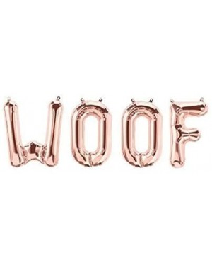 Balloons Balloon Woof Balloon for dog Balloon for Party WOOF -16 ROSE GOLD FOIL LETTER BALLOON PACK-Woof Birthday- Woof Birth...