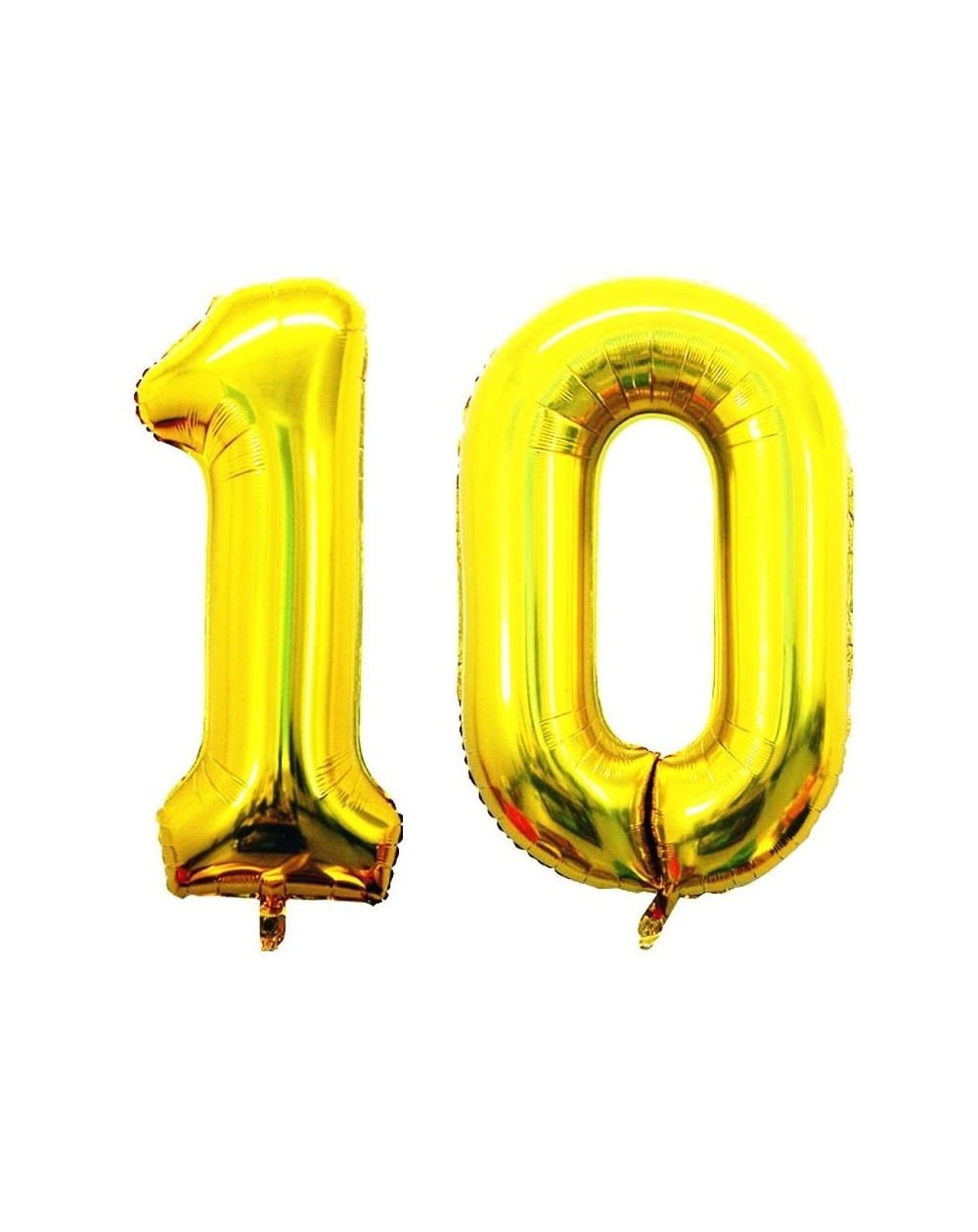 Balloons 42 Inch Gold Number 10 Balloon-Jumbo Foil Helium Balloons for 10th Birthday Party Decorations and 10th Anniversary E...