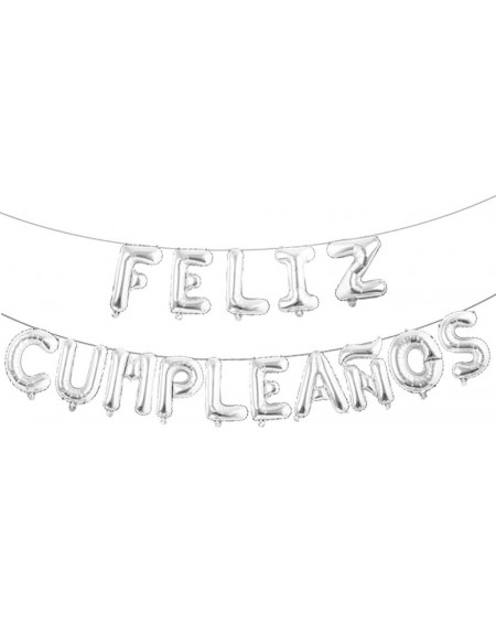 Balloons 16inch Spanish Baby Shower Happy Birthday Letter Banner Alphabet Inflatable Globos Hang Foil Balloons Air Balloons D...