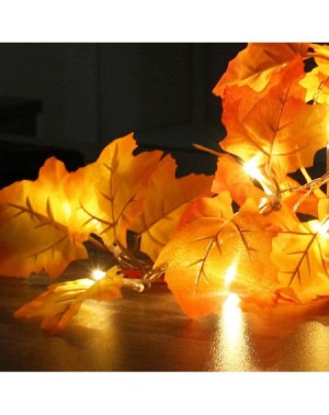 Outdoor String Lights Thanksgiving Decorations Lighted Fall Garland- Thankgiving Decor for Indoor Outdoor Home- Christmas Dec...