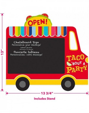 Party Packs Fiesta Party Supplies and Decorations for Cinco De Mayo and Mexican Theme Parties (Taco Truck Chalkboard Table Ea...