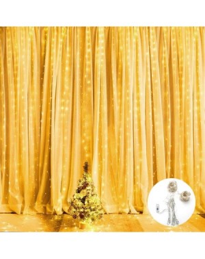 Indoor String Lights 300 LED Window Curtain String Lights 9.8 x 9.8ft USB Powered Icicle Fairy Lights 8 Modes Christmas Starr...
