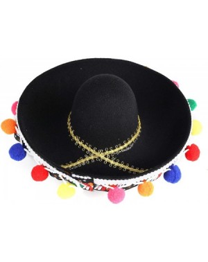 Party Hats Fuayge 2020 Cinco De Mayo Sombrero Headband- Fiesta Sombrero Party Hats with Ball Fringe Decoration for Carnivals ...