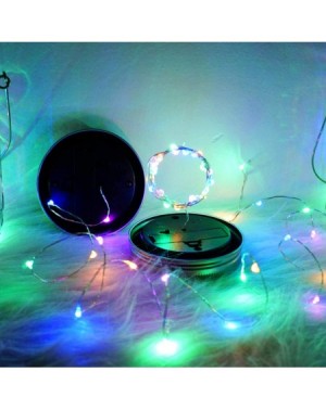 Outdoor String Lights Solar Mason Jar Starry String Light Lids 10 Pack 20 LED Fairy Firefly Light Inserts with 10 Hangers for...
