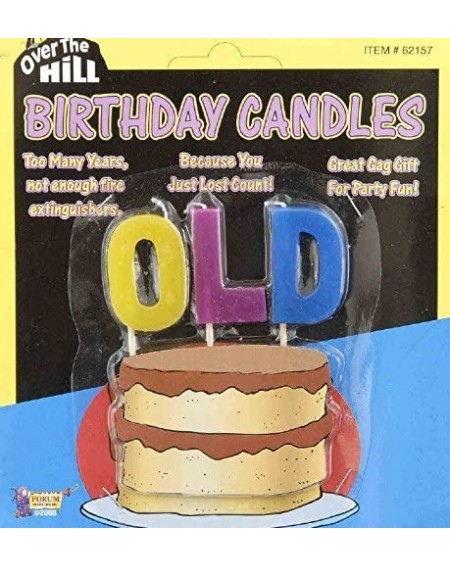 Favors OLD Over The Hill Birthday Candles - Old Candles - CH112UIDLI5 $11.60