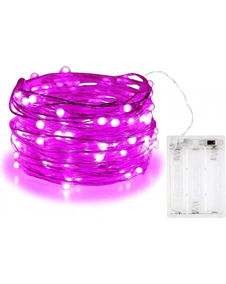 Outdoor String Lights 10ft/3M 30LEDs Pink LED String Light-Battery Operated Fairy Lights-Waterproof Outdoor Indoor Wedding Pa...