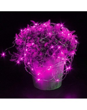 Outdoor String Lights 10ft/3M 30LEDs Pink LED String Light-Battery Operated Fairy Lights-Waterproof Outdoor Indoor Wedding Pa...