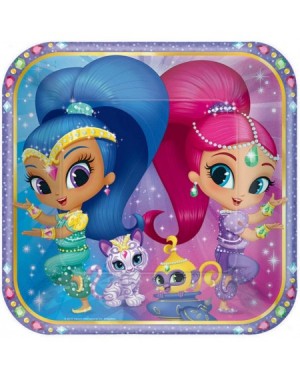 Party Tableware Shimmer & Shine Paper Dinner Plate- 8- Count - C612I81N259 $9.92