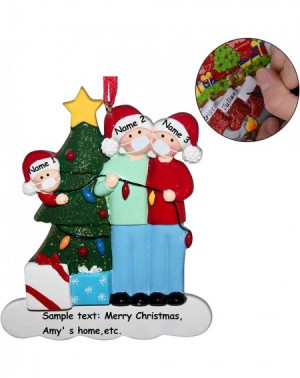 Ornaments Christmas Ornaments Kit with Mask Christmas Decorating Kit with Face Cover DIY Christmas Ornaments with Marker- Gre...