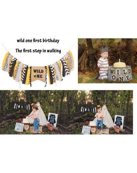 Photobooth Props HighChair Banner for 1st Birthday - First Birthday Decorations for Photo Booth Props- Birthday Souvenir and ...