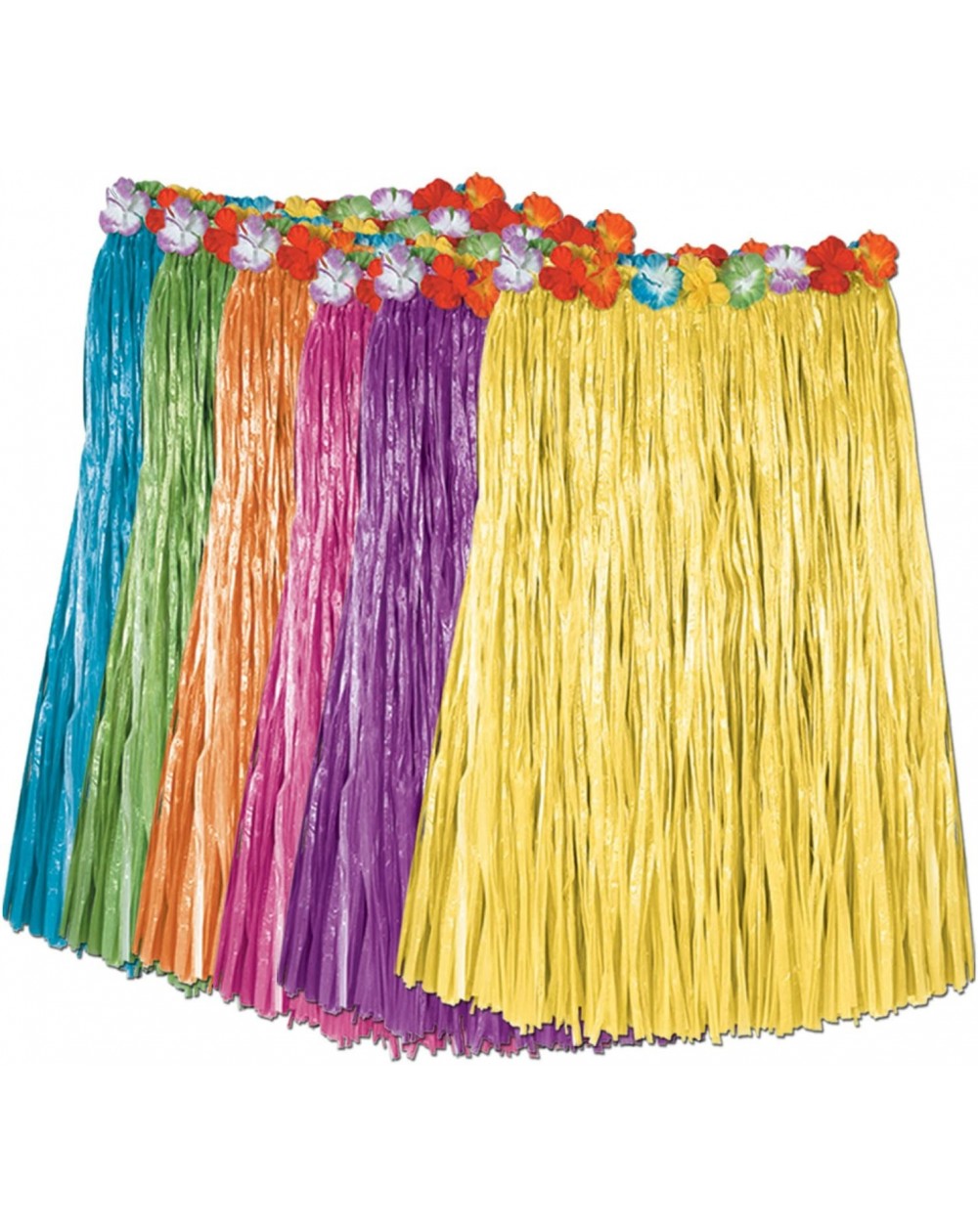 Streamers Adult Artificial Grass Hula Skirts Party Supplies- Assorted - Assorted - CE1172XJ5PB $10.63
