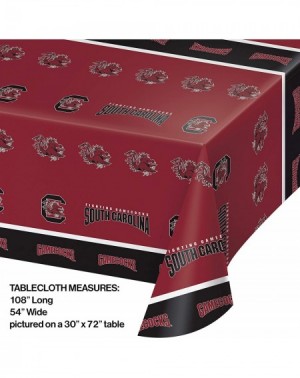 Tablecovers University of South Carolina Plastic Tablecloths- 3 ct - CO18ND03UQD $12.71