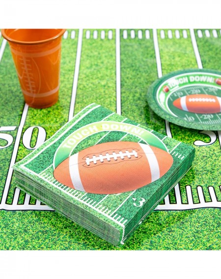 Party Tableware 144 Count Touchdown Football Game Day Themed Paper Napkins Football Party Supplies (6.5X6.5 Inches) - CE18N0A...