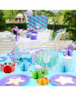 Centerpieces Mermaid Centerpieces - Under The Sea Honeycomb Party Supplies - Ocean Themed Birthday Decorations for Baby Showe...