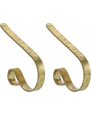 Stockings & Holders The Original MantleClip Stocking Holder - 2 Pack (Gold Foil) - Gold Foil - CR18A89D8K4 $13.28