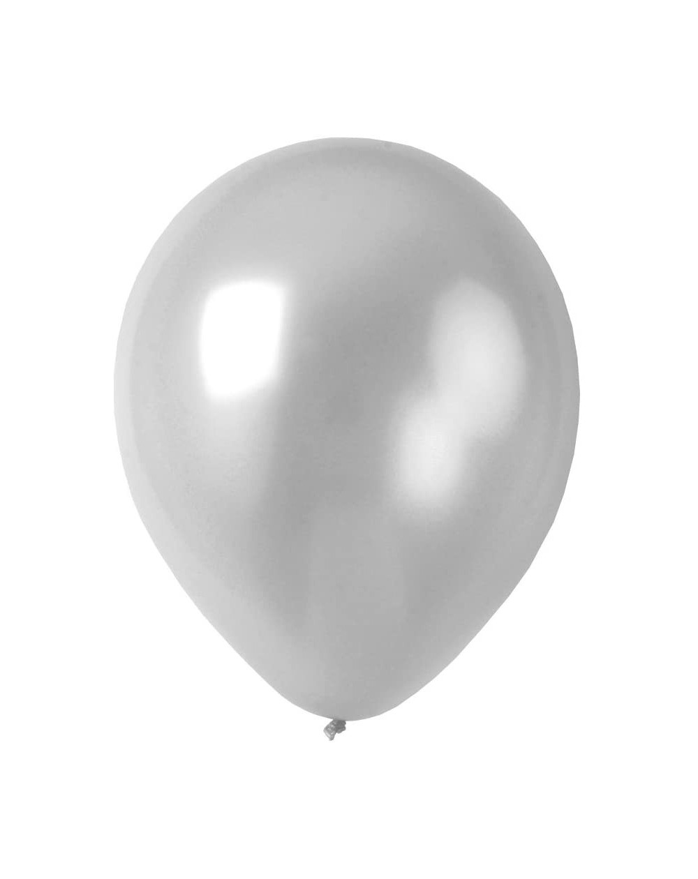 Balloons 12" Solid Metallic Silver Latex Balloons 50-Pack Multiple Colors Available by Supplies Party - Silver - CH12FHSAHBR ...