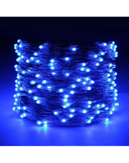 Outdoor String Lights LED String Lights Plug in- 66Ft/20M 200 LED Silver Coated Copper Wire Starry Lights Outdoor/Indoor Deco...