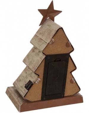Stockings & Holders Rustic Style LED Light Stocking Holder Galvanized Seasonal Home Decor Christmas Tree- 7.50" H - Christmas...