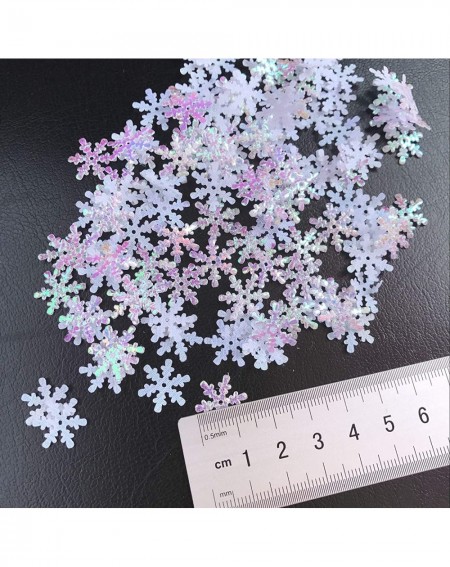 Confetti 1600 Pieces 3 Size Snowflakes Confetti Decorations Christmas Snowflake for Christmas Wedding Birthday Holiday Party ...