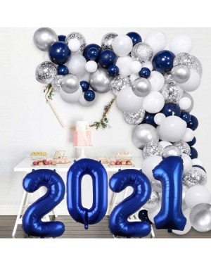 Balloons 2021 Balloons 40 inch Blue Foil Number Balloons for 2021 New Year Eve Graduation Balloon Decorations Festival Party ...
